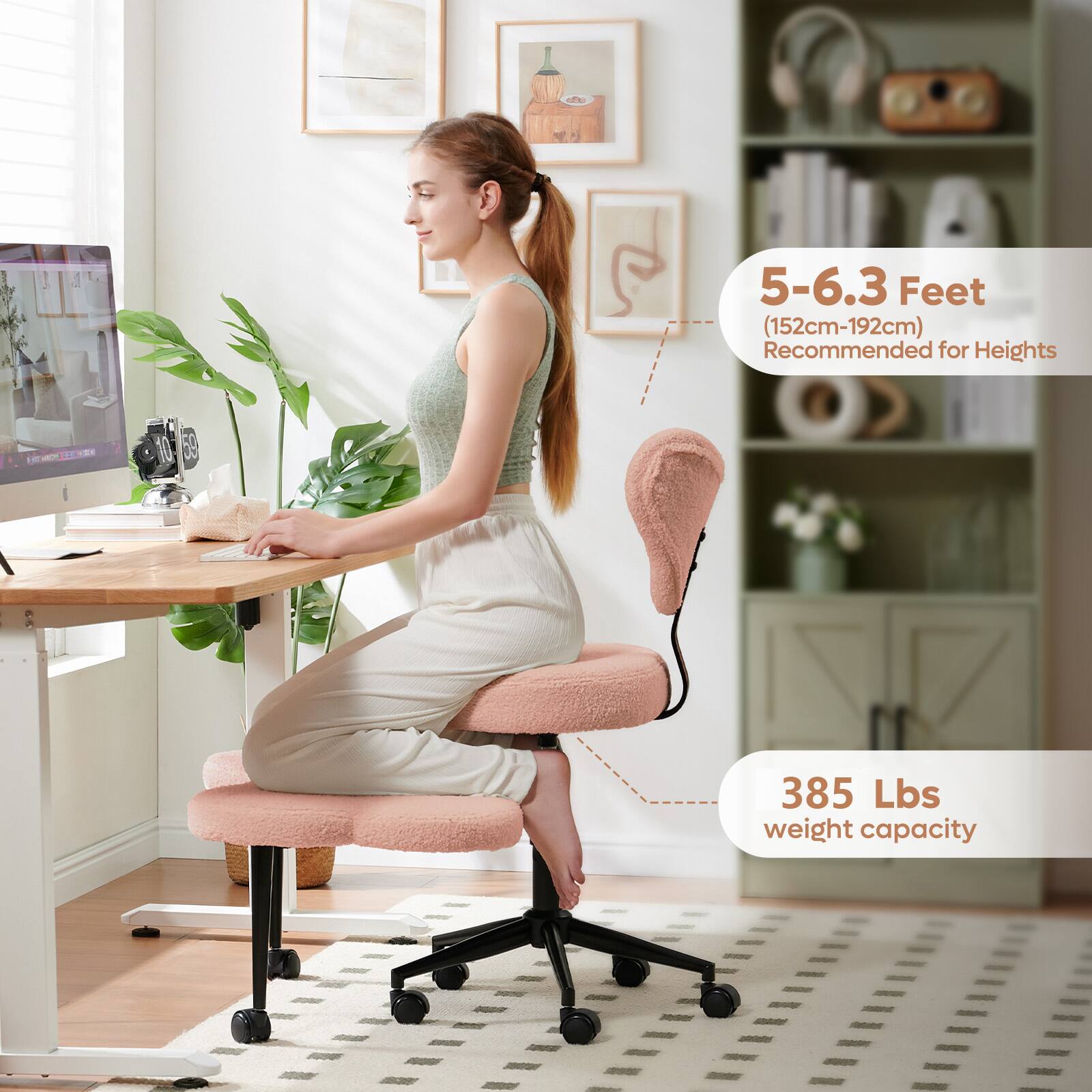 5-6.3 Feet (152cm-192cm) Recommended for Heights

385 Lbs weight capacity