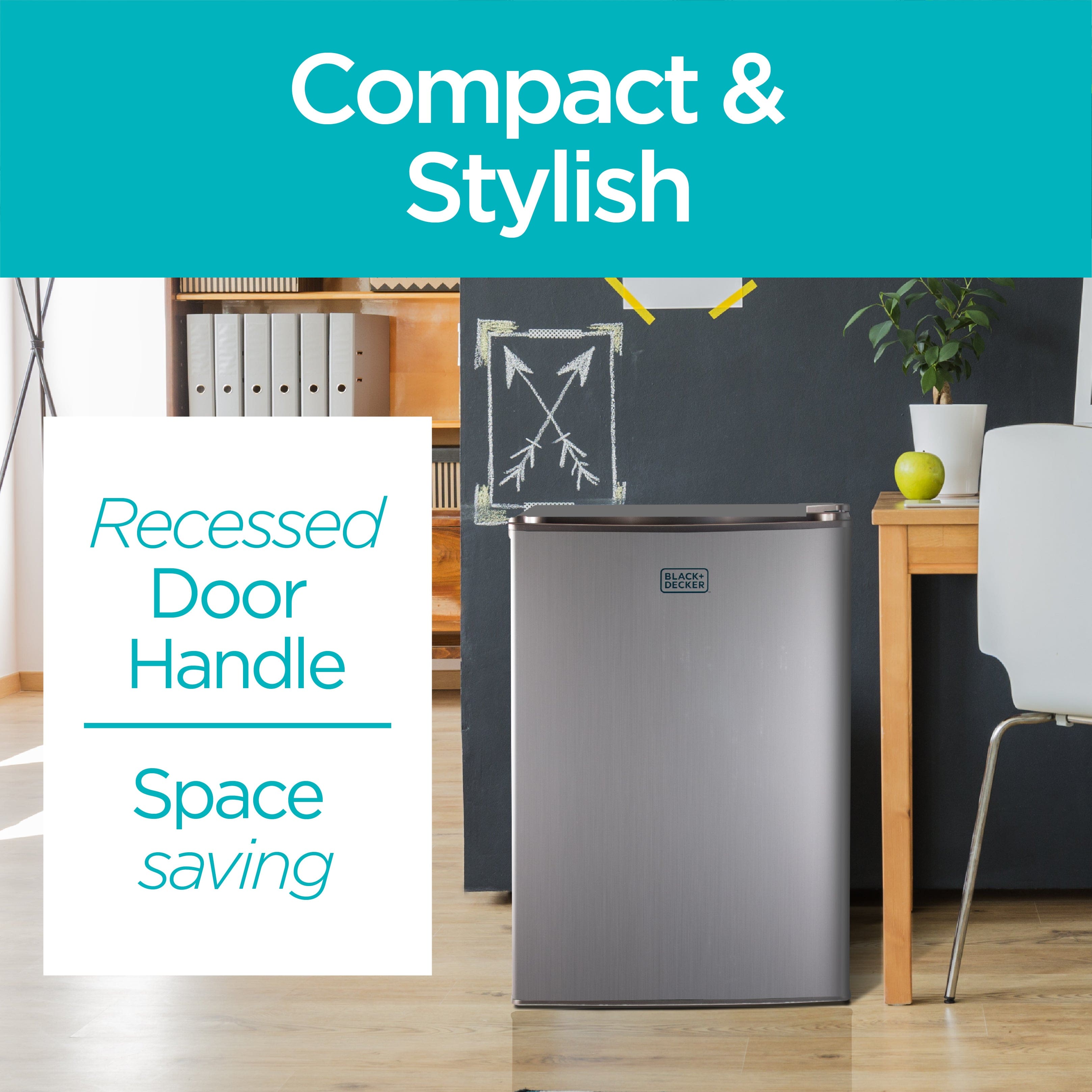 Black+Decker BCRK Series 2.5 cu. ft. Freestanding Mini Fridge with