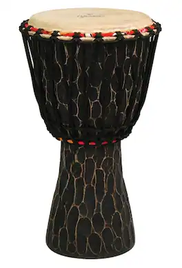 Tycoon Percussion - 10" Djembe, Rope-Tuned, Handcrafted Mango Wood Shell, Goat Skin Head