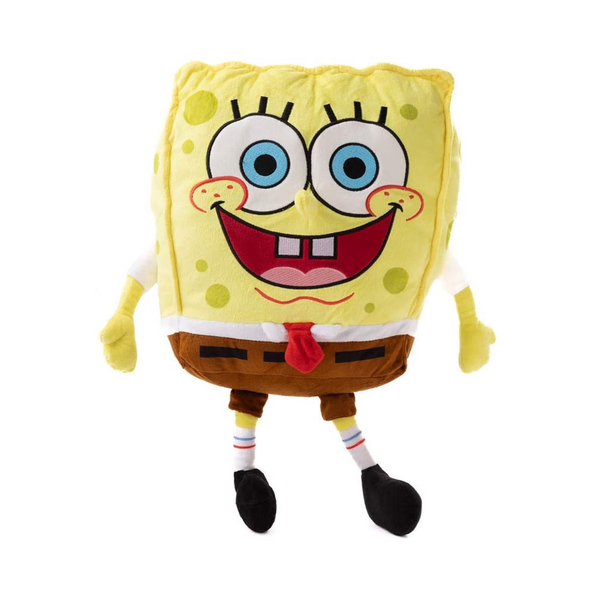 SpongeBob SquarePants - SpongeBob 14” Plush Backpack Soft Character Bag - Black