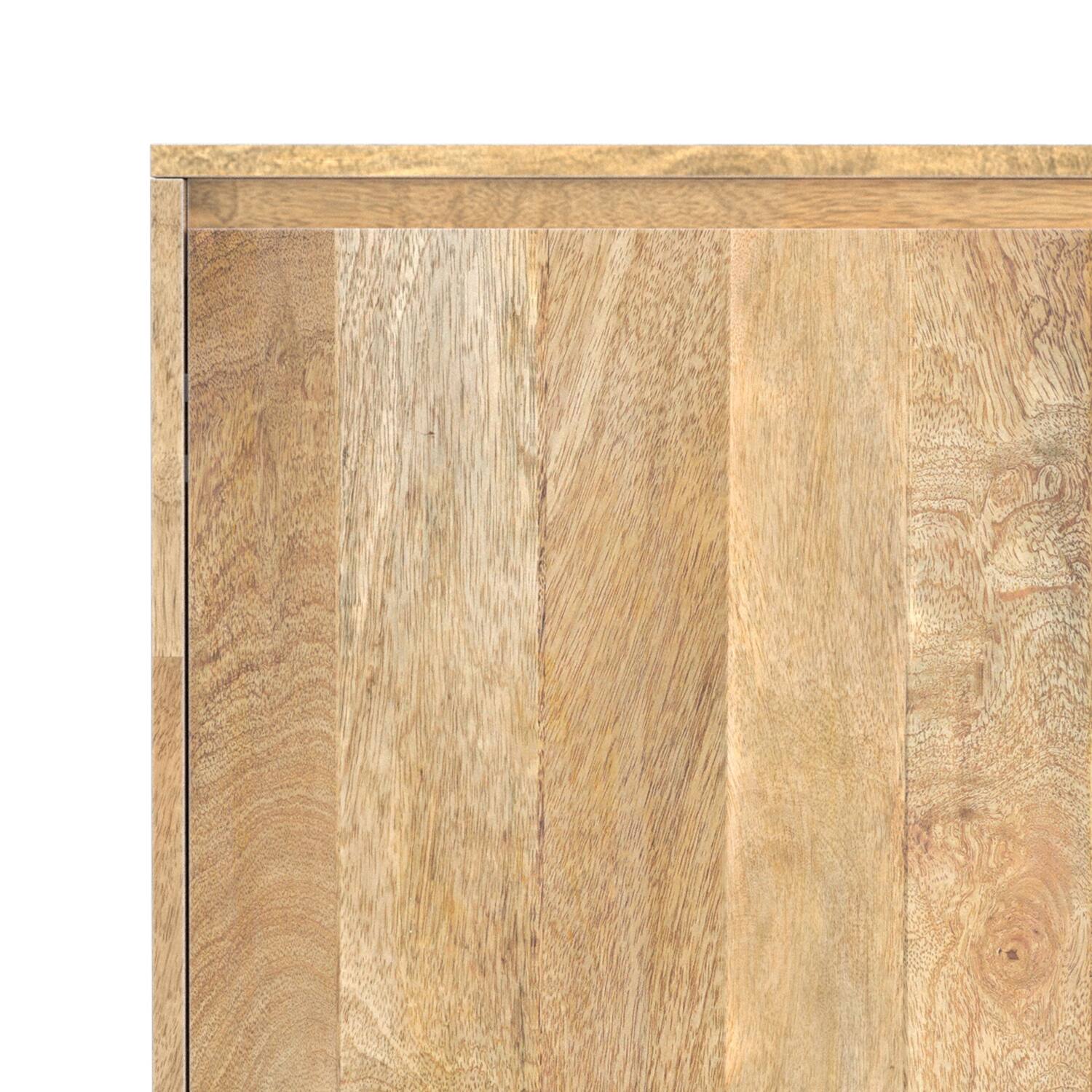 Alt View 7. Simpli Home - Hunter SOLID MANGO WOOD 3 Door Sideboard Buffet in Natural - Natural.