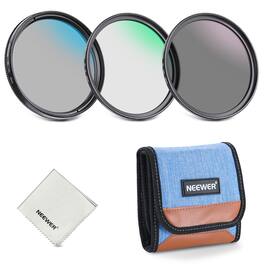 Neewer - 82mm 3-in-1 Filter Kit: UV/CPL/ND8, Multi-Coated HD Glass, Slim Frame, w/ Foldable Case
