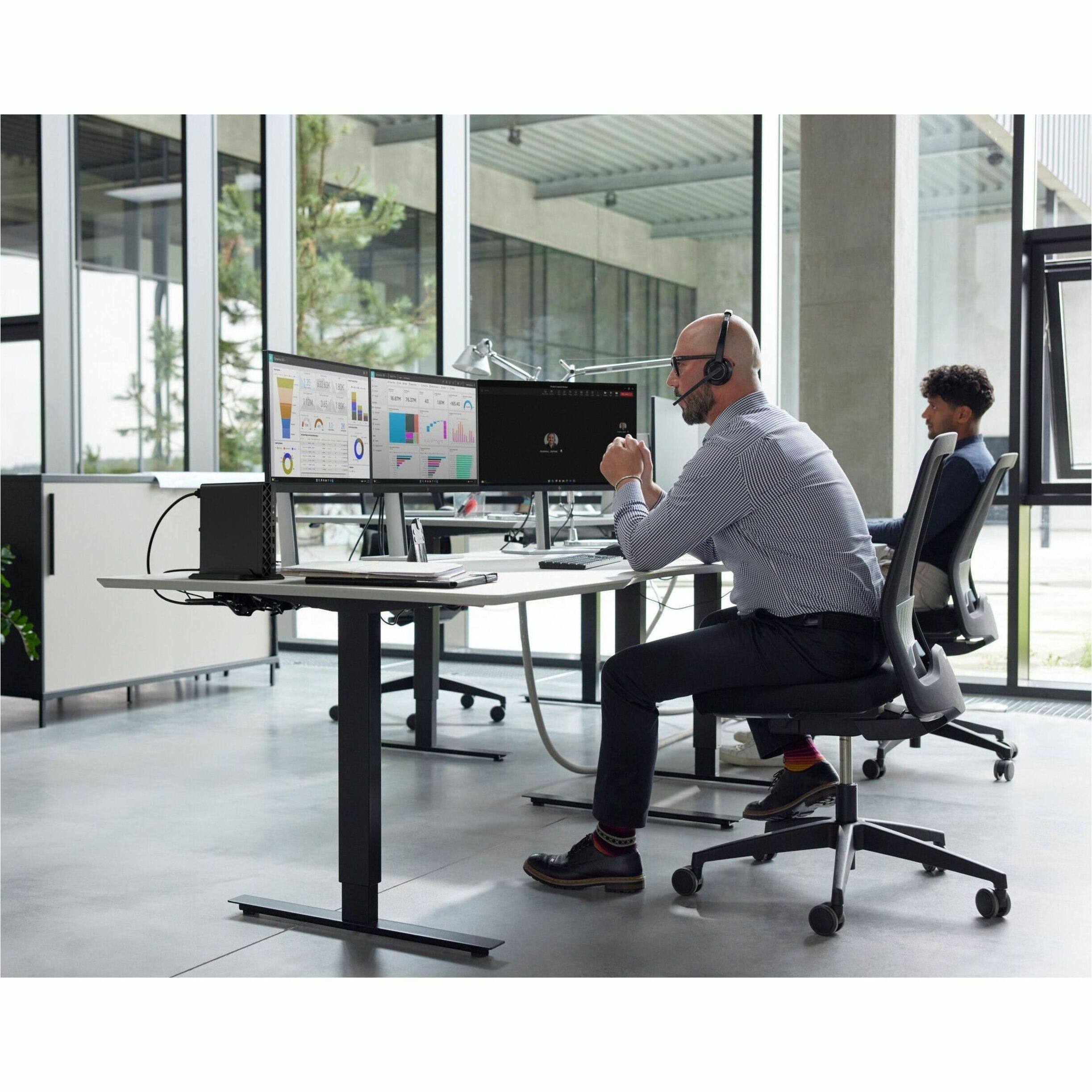 Alt View 17. HP - ProDesk 4 G1i Mini Desktop PC - Intel Core Ultra 5 235T 16GB 256GB Solid State Drive - Jack Black.
