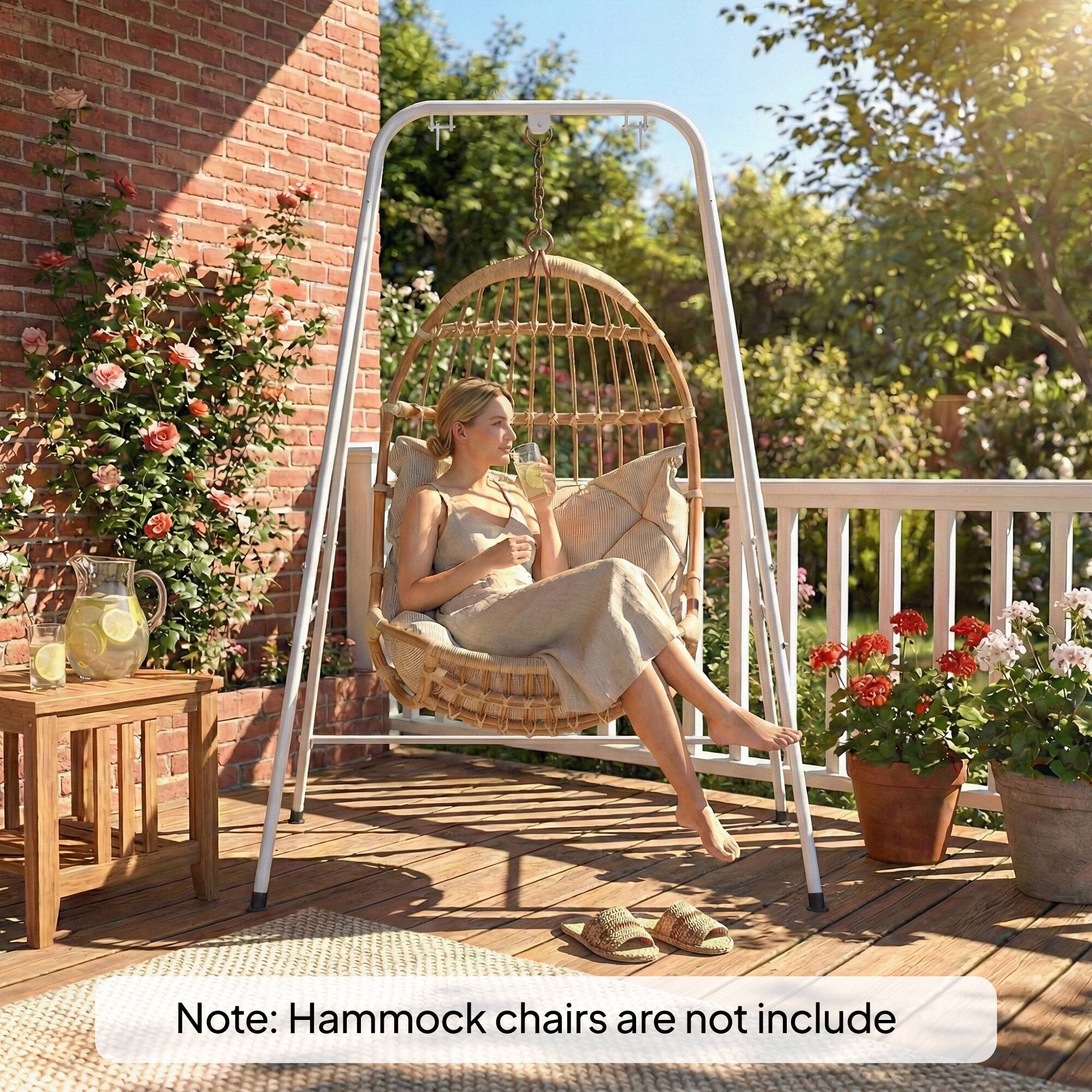 Note: Hammock chairs are not included