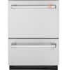 Front. Café - 24" Top Control Built-In Double Drawer Dishwasher, Customizable - Stainless Steel.