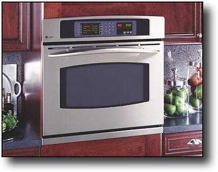 Front Standard. GE - Profile 30" Built-in Single Electric Convection Wall Oven - Stainless-Steel.
