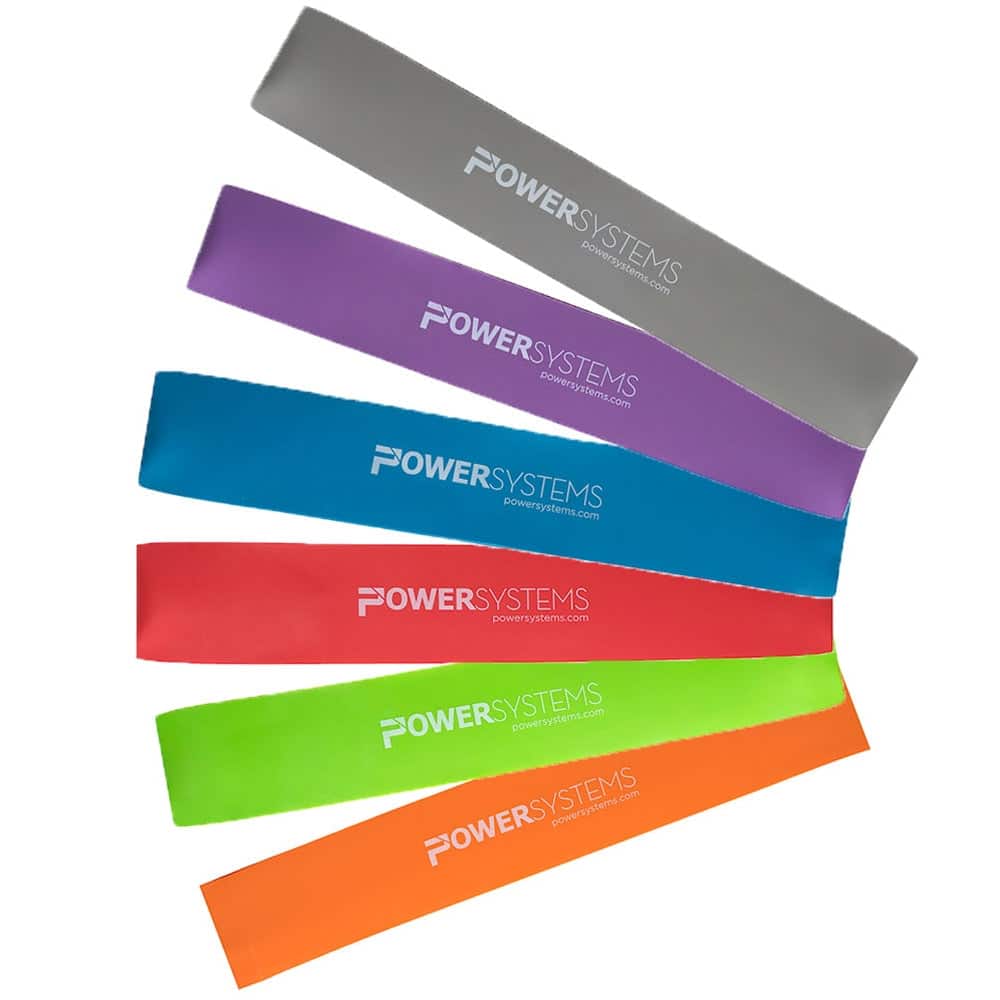 Power Systems - 12" Versa Loop Resistance Bands (All Resistance Kit), Durable Workout Bands (4-71 lb) - Multicolor