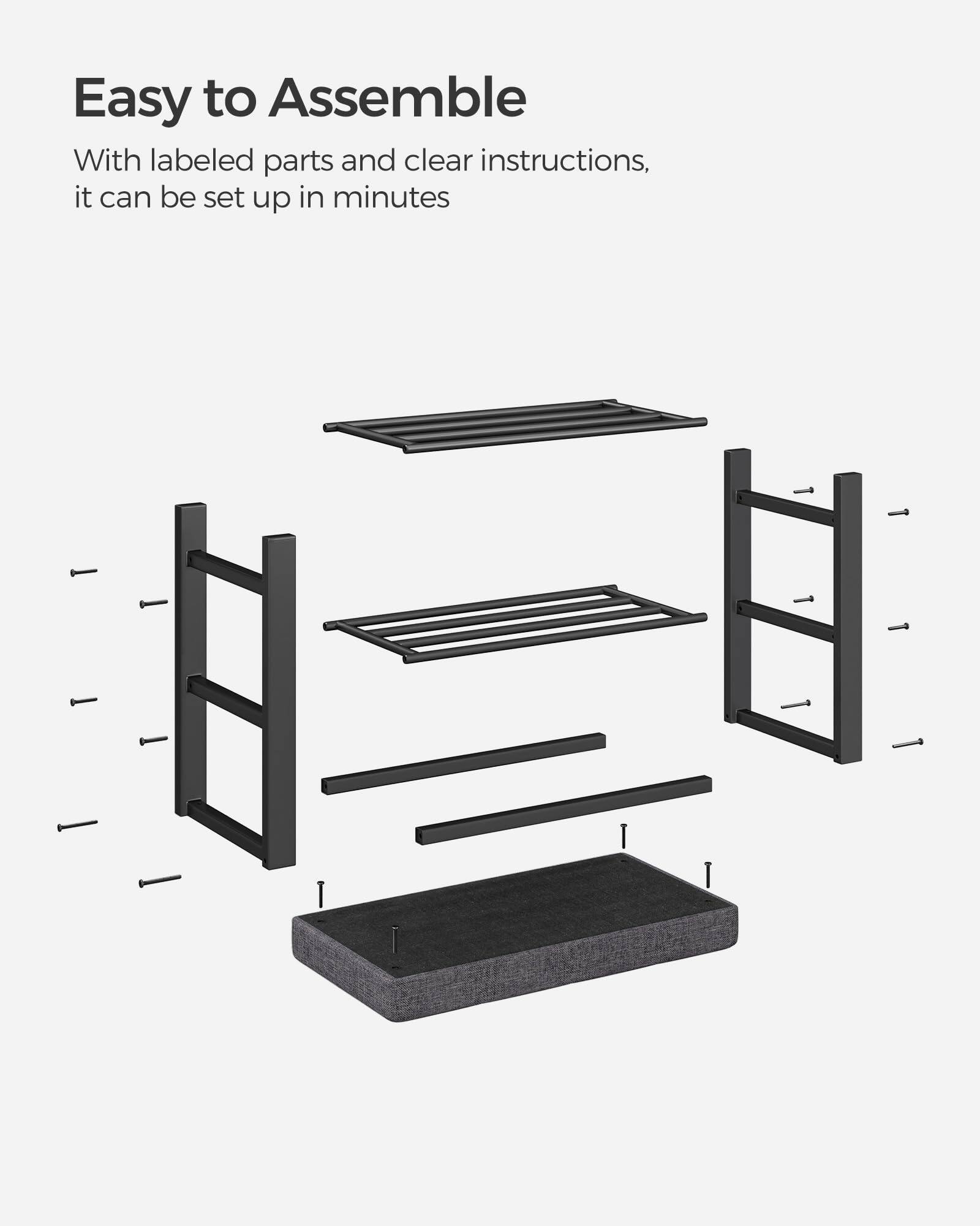 Easy to Assemble

With labeled parts and clear instructions, it can be set up in minutes