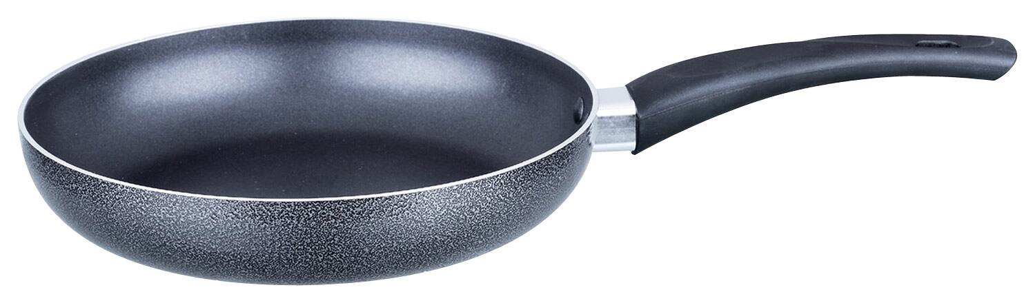 Angle. Brentwood - 8" Nonstick Aluminum Frying Pan - Gray.