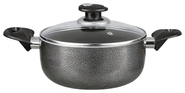 Angle. Brentwood - 8.5-Quart Dutch Oven - Gray.