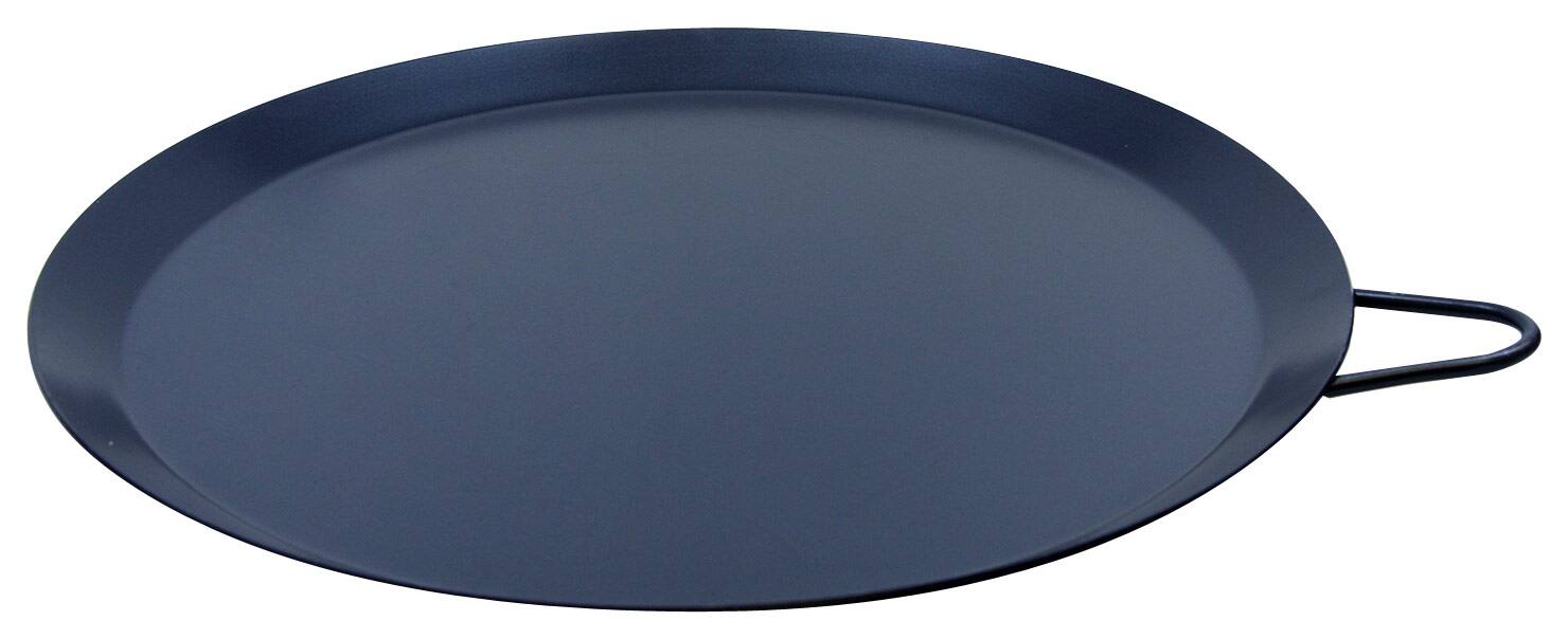 Angle. Brentwood - Comal 9.5" Round Griddle - Black.