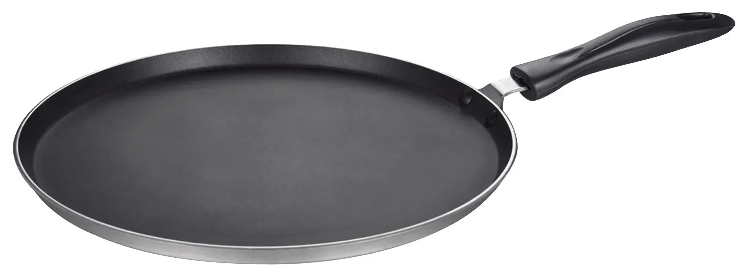 Angle. Brentwood - 11.5" Round Nonstick Grill Pan - Black.