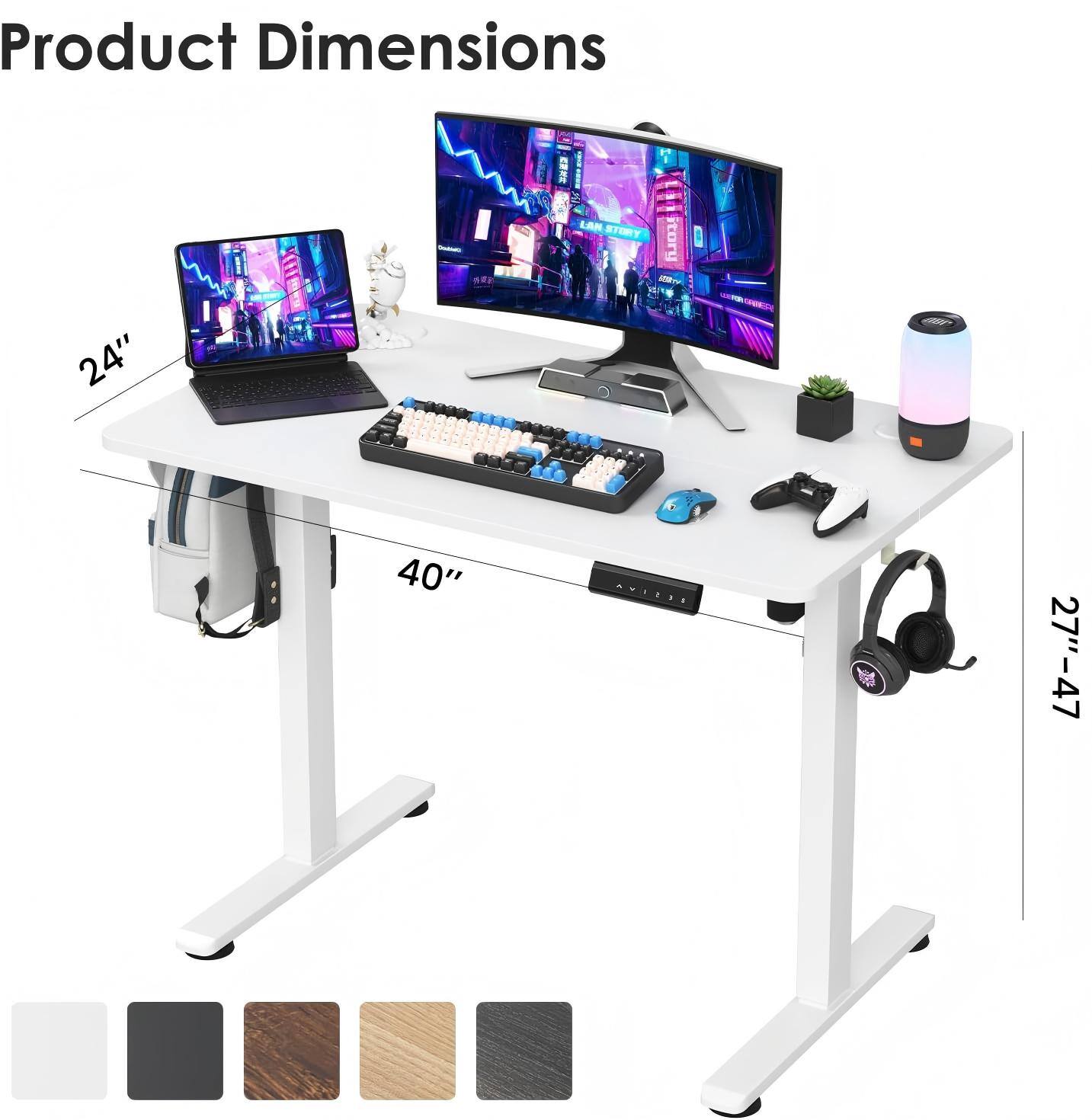 Product Dimensions  
ERKE LAN STORY  
24" 40" 27"-47"