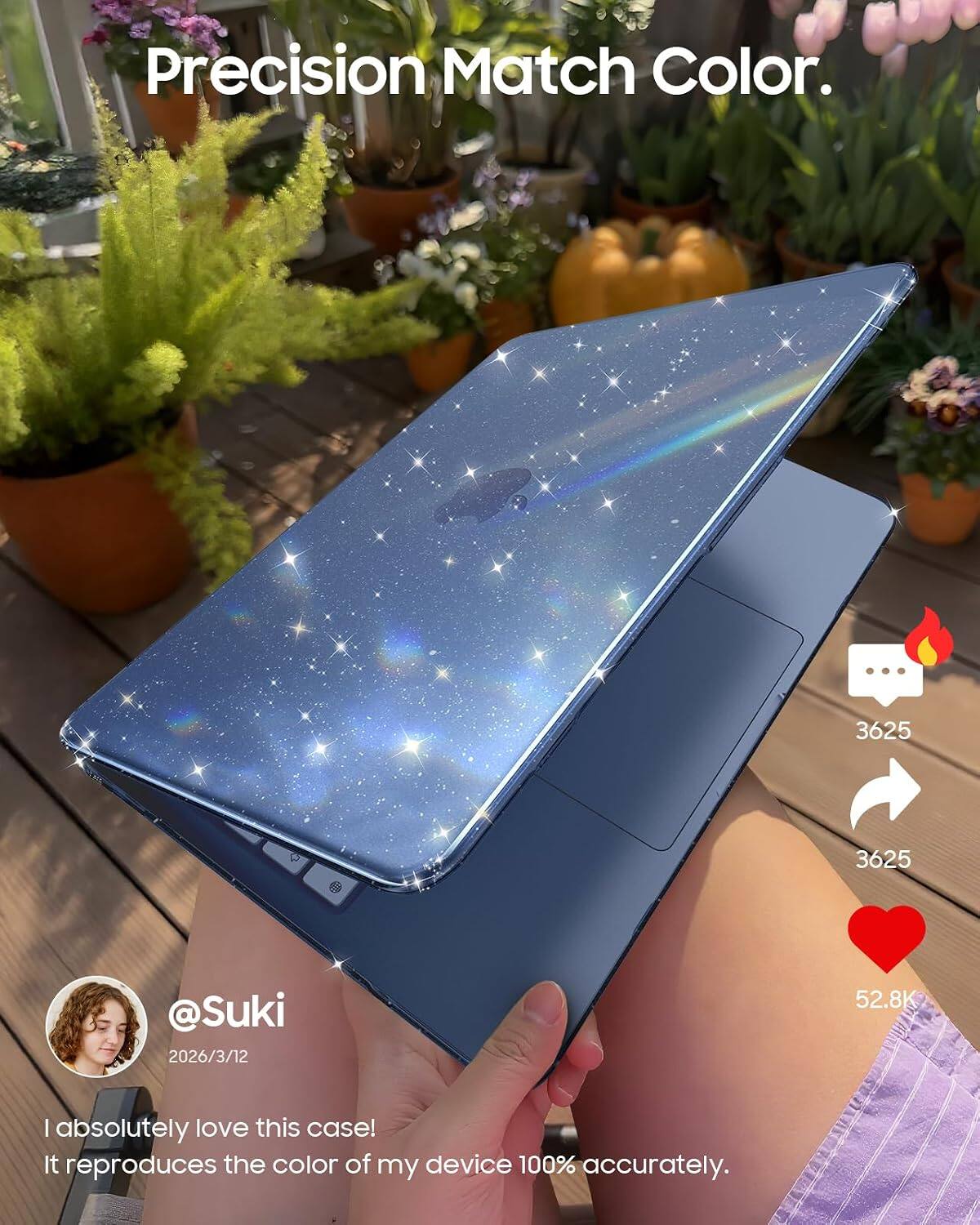 Precision Match Color.  
3625 3625 @Suki 2026/3/12 52.8K  
I absolutely love this case! It reproduces the color of my device 100% accurately.