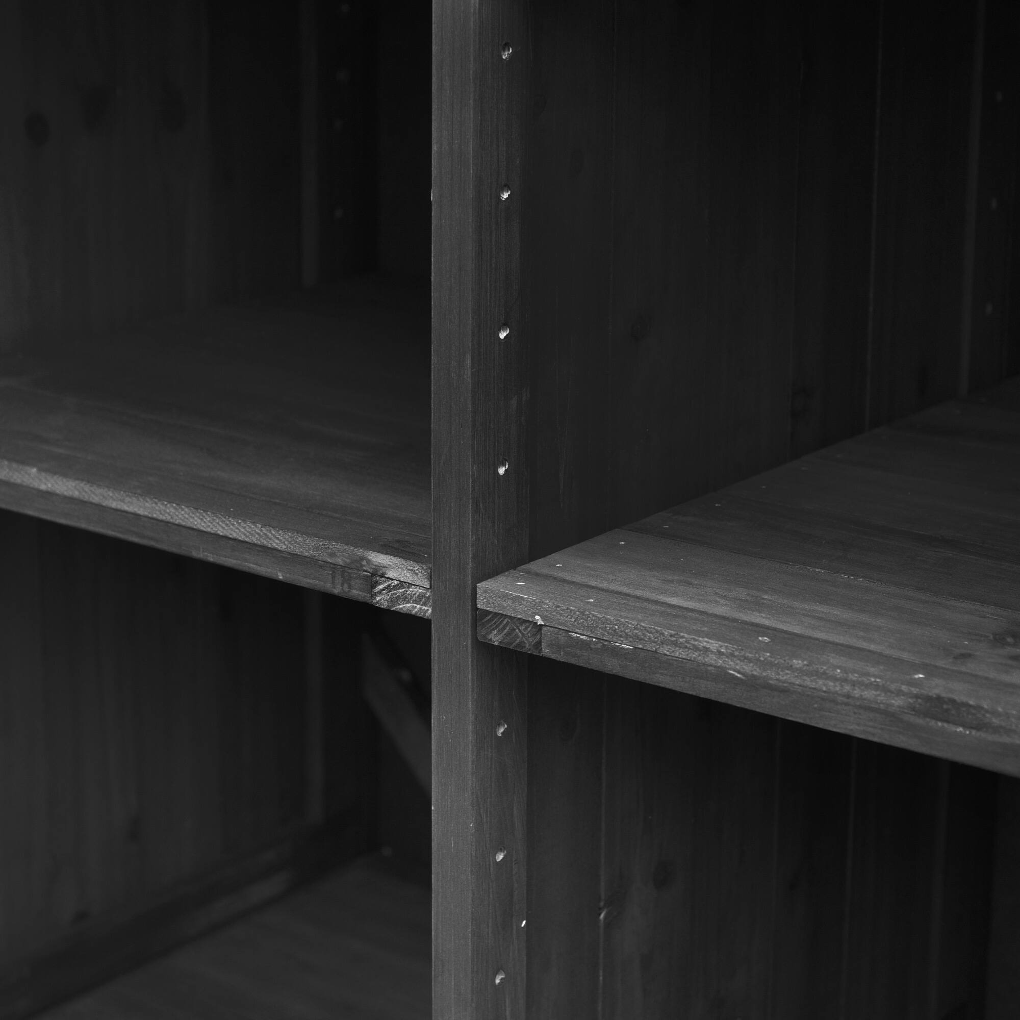 Alt View 9. PexFix - 78.3" Outdoor Kitchen Island with Foldable Table, Trash Storage & Stainless Top, Wood Pizza Oven Cart for Lawn & Garden - Black.