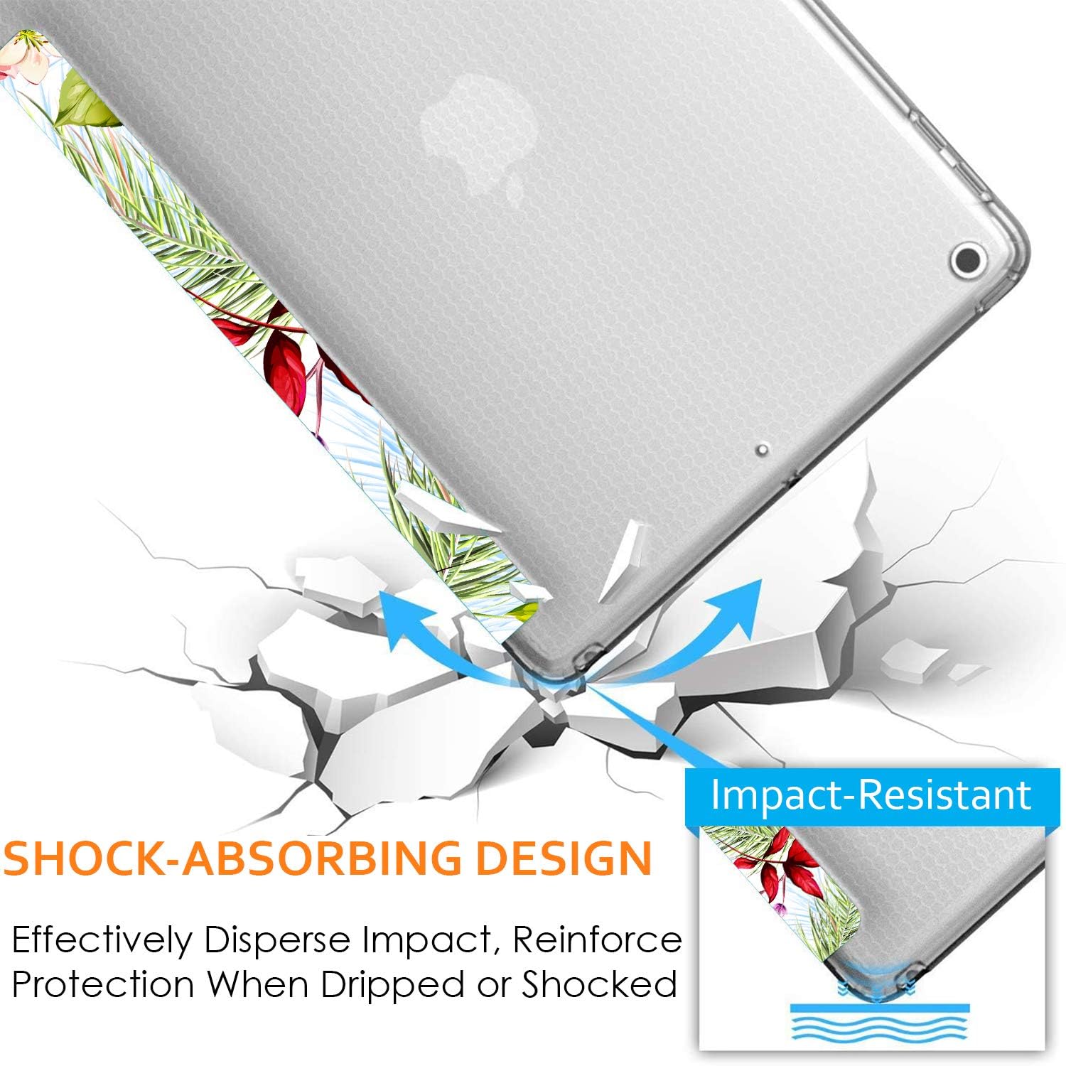 Impact-Resistant SHOCK-ABSORBING DESIGN  
Effectively Disperse Impact, Reinforce Protection When Dripped or Shocked