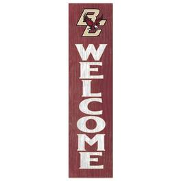 Jardine - Boston College Eagles 12'' x 48'' Welcome Outdoor Leaner - Maroon