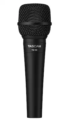 TASCAM - TM-82 Dynamic Cardioid Wired Microphone for Vocals, Instruments, Live Performance and Recording