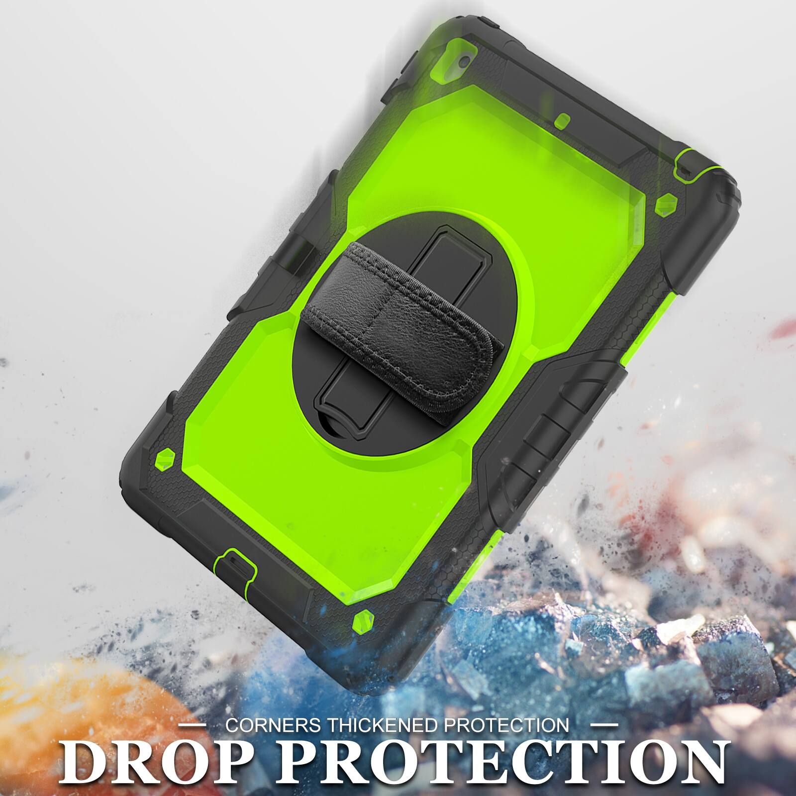 CORNERS THICKENED PROTECTION  
DROP PROTECTION