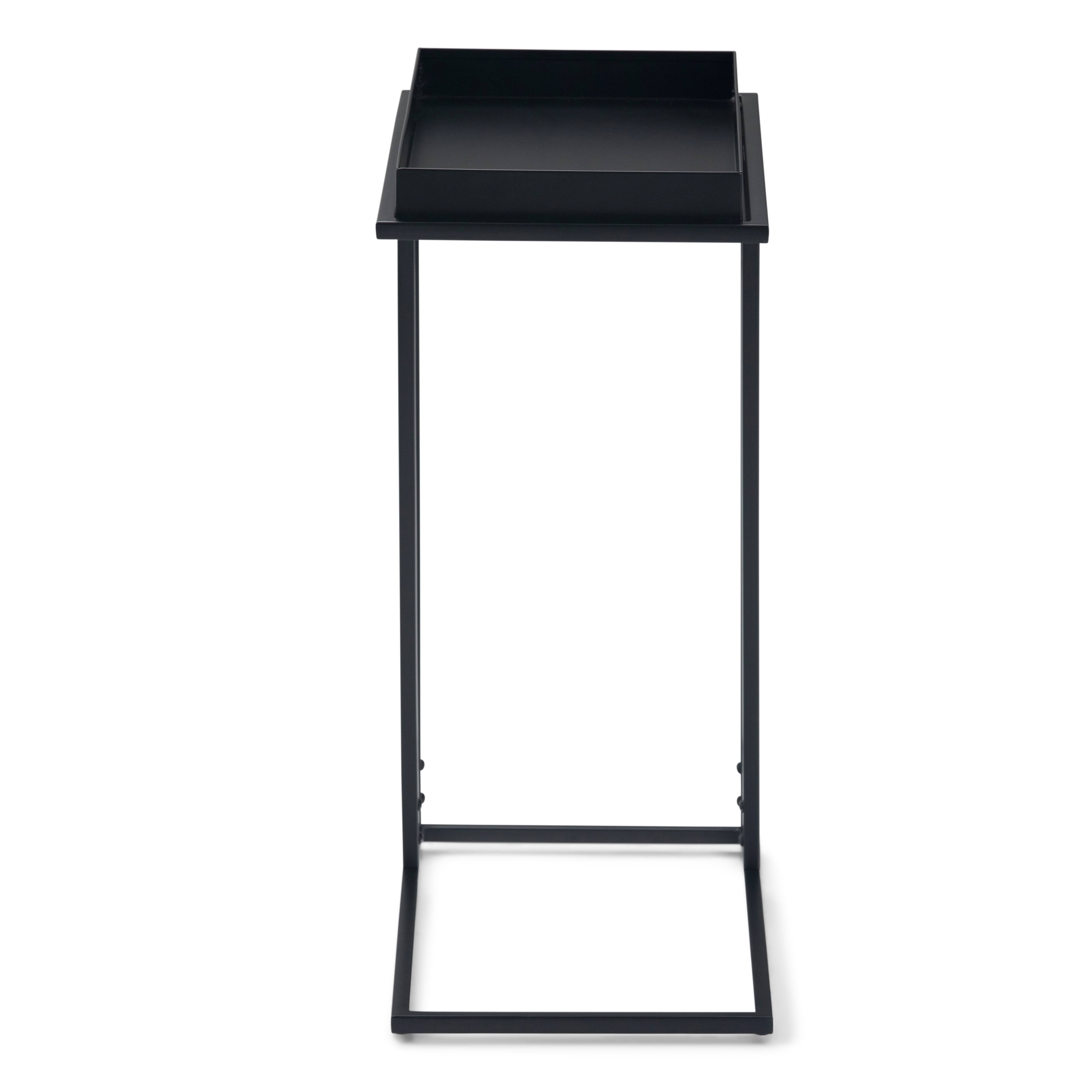 Left. Simpli Home - Garner Tray Top C Side Table - Black.