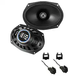 NVX - 2003-2005 Ram 2500/3500 (Without Infinity Audio) - 6x9" E-Series Front Speaker Upgrade Kit - Black