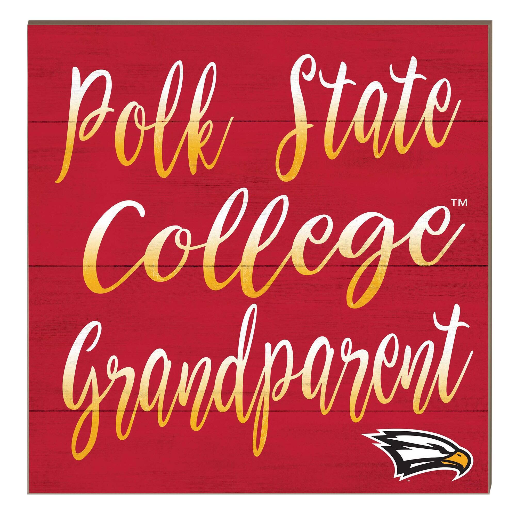 Polk State College Eagles 10" x 10" Grandparent Plaque