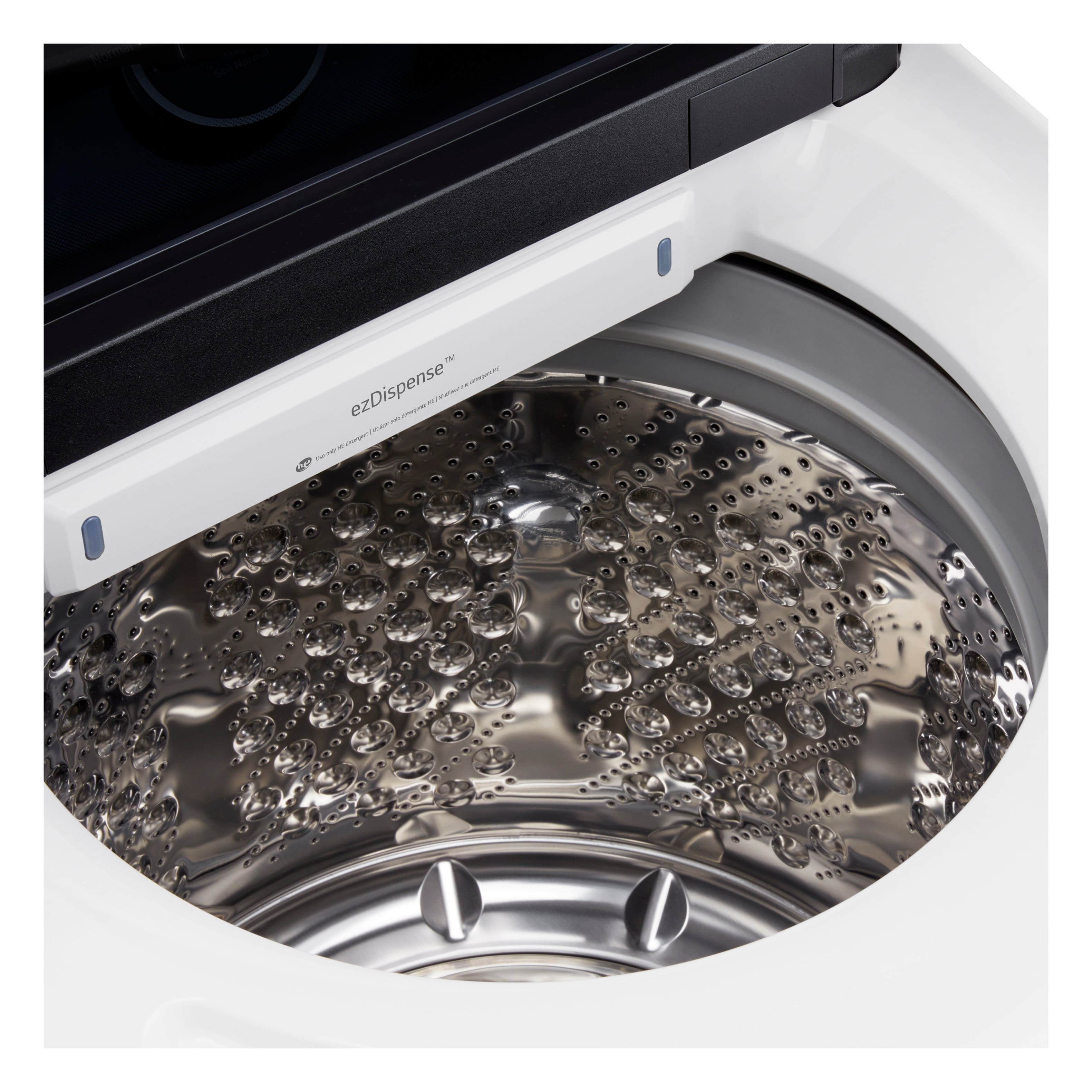 Alt View 17. LG - 5.5 Cu. Ft. High Efficiency Smart Top Load Washer with EasyUnload - Alpine White.