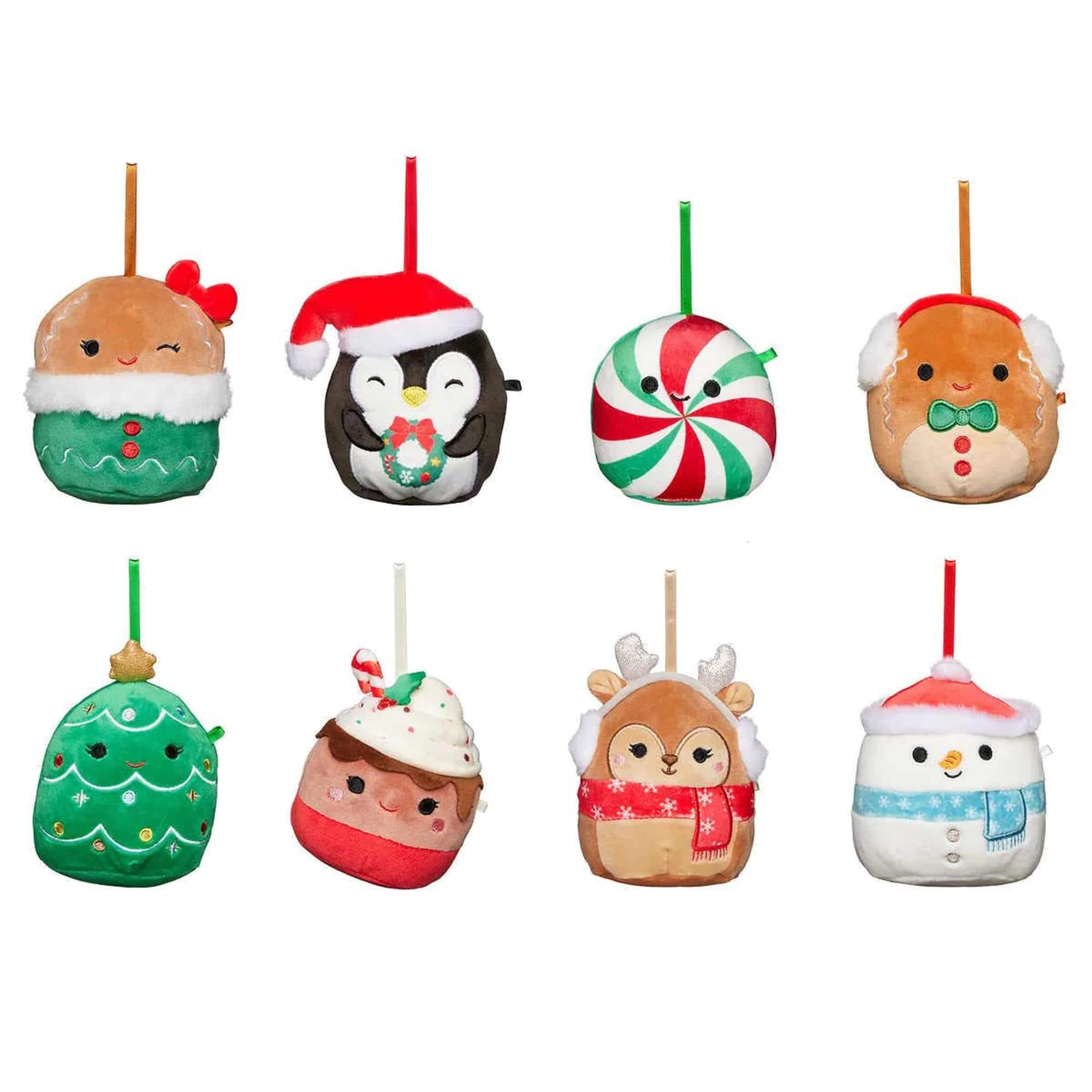 Kellytoy - Squishmallow 4 Inch Plush Ornaments 8 Pack | Holiday - Red price history on PriceWatchPro