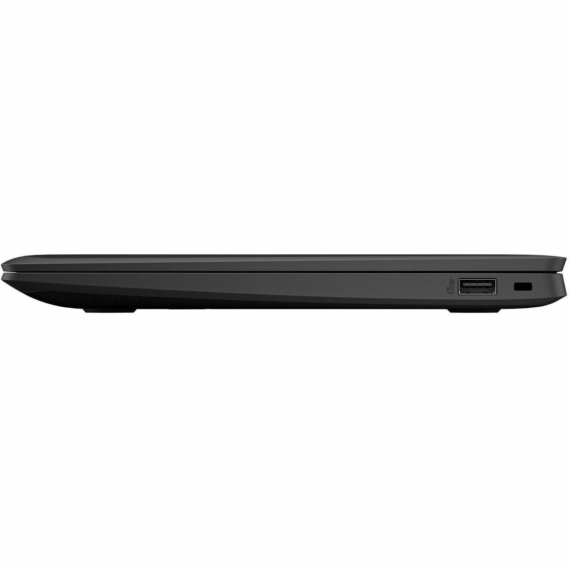 Alt View 3. HP - HP Fortis G1m 11.6" Rugged Chromebook - HD - 60 Hz - Octa-core (ARM Cortex A76 + Cortex A55) - 4 GB - 32 GB Flash Memory - Jet Black.