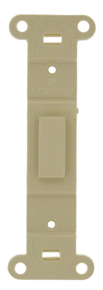 Leviton - 1 gang Plastic Blank Wall Plate 1 pk - Ivory