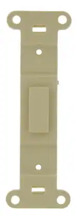 Leviton - 1 gang Plastic Blank Wall Plate 1 pk - Ivory