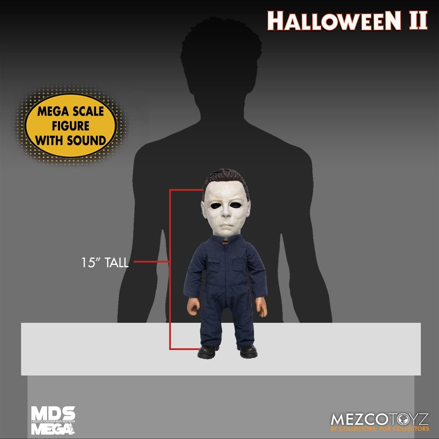 Halloween II Mega Scale Figure with Sound 15" Tall MDS Mega Scale MezcoToyz by Collectors, for Collectors