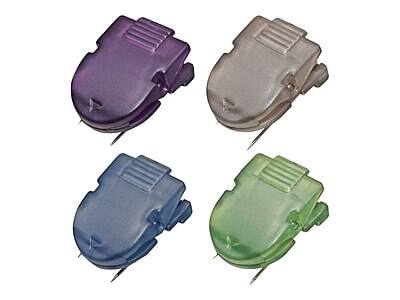 Alt View 1. Advantus - Panel Wall Cubicle Clips, Assorted Metallic Colors, 20/Box (75338) - Assorted Metallic Colors.