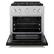 Angle. ZLINE - 30 in. Wide 4 Burner Paramount Dual Fuel Satin Steel Range with Cooktop (SDRS-BLM-30) - Satin Steel/Black Matte.
