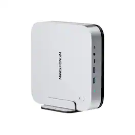 Minisforum - AI X1 Pro-470 Mini PC, AMD Ryzen AI 9 HX470, Barebone, Radeon 890M - Silver