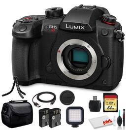 Panasonic - Lumix DC-GH5S Mirrorless Digital Camera (DC-GH5S) Starter Bundle