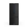 Front. Thor Kitchen - 30 in. Wide Gordon Ramsay Series by Thor Kitchen 17.5 Cu. Ft. Counter Depth Refrigerator with Navy Blue Hardware - Black.