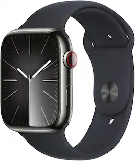 Apple Refurbished Watch Series 9 Stainless Steel 45mm A2984 (GPS + Cellular) - Graphite - (2023)