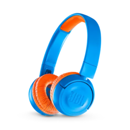JBL - JR 300BT Kids On Ear Wireless Headphones with Safe Sound Technology - Blue