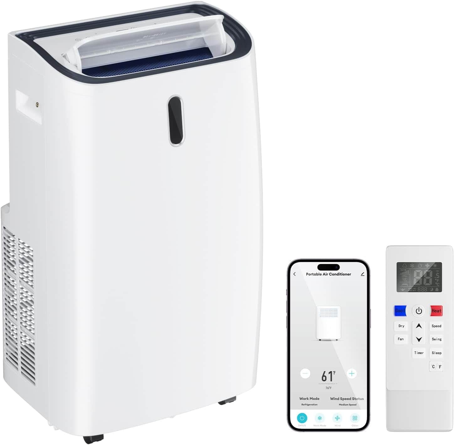 Circus Cirle - 12,000BTU Portable Air Conditioners with Heater