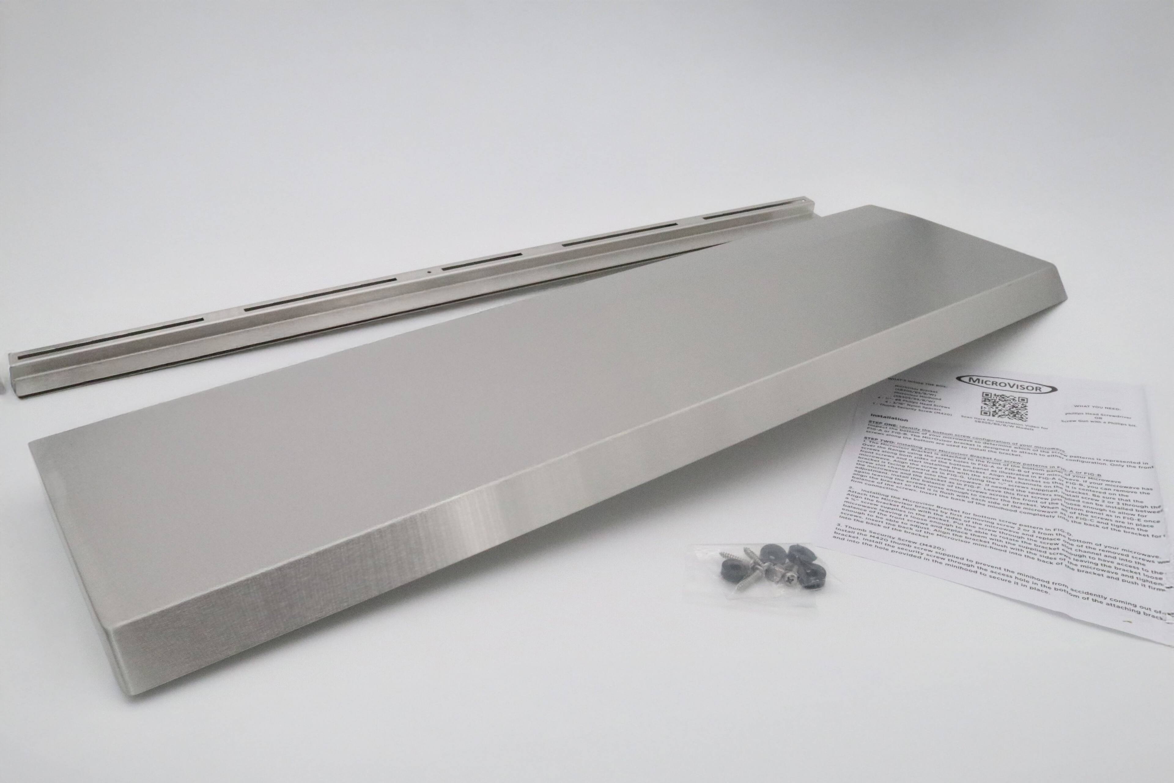 MICROVISOR

Installation Instructions

Please read these instructions carefully before attempting to install the Microvisor.

1. **Preparation:**
   - Ensure the area where the Microvisor will be installed is clean and free of debris.
   - Remove any existing visors or trim pieces from the vehicle.

2. **Alignment:**
   - Align the Microvisor with the mounting points on the vehicle. The Microvisor should be positioned horizontally.

3. **Mounting:**
   - Use the provided screws and washers to secure the Microvisor to the vehicle. Tighten the screws firmly but do not overtighten to avoid damage.

4. **Final Check:**
   - Ensure the Microvisor is securely attached and level. Check for any wobbling or movement.

5. **Safety:**
   - Do not operate the vehicle until the Microvisor is properly installed and secured.

For further assistance, contact Microvisor customer support.