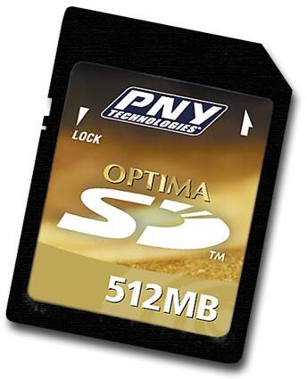 Front Standard. PNY - High-Speed 512MB Secure Digital Memory Card.