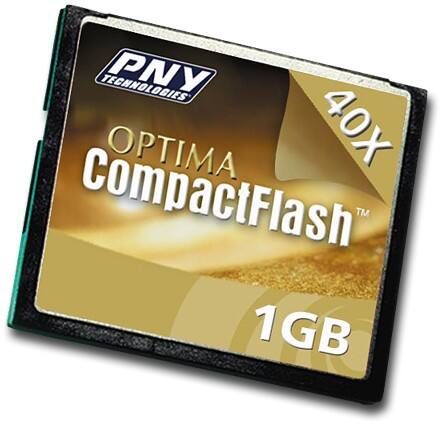 Front Standard. PNY - 1GB High-Speed CompactFlash Memory Card.