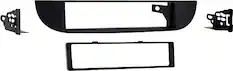 Front. Metra - Dash Kit for Select 2011-2015 Fiat 500 DIN - Black.