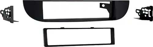 Front. Metra - Dash Kit for Select 2011-2015 Fiat 500 DIN - Black.