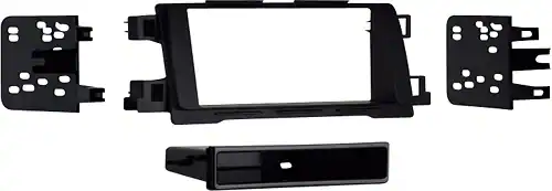 Front. Metra - Dash Kit for Select 2013-2016 Mazda CX-5 DIN DDIN - Black.