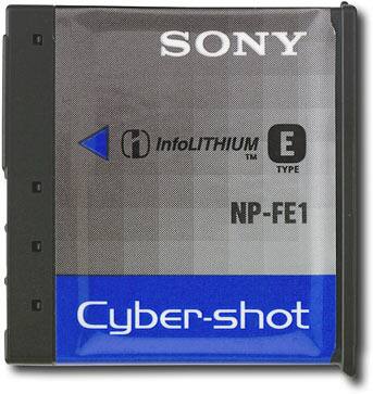 Front Standard. Sony - InfoLithium E-Series Rechargeable Battery Pack.