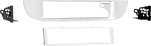 Front. Metra - Dash Kit for Select 2011-2015 Fiat 500 - White.