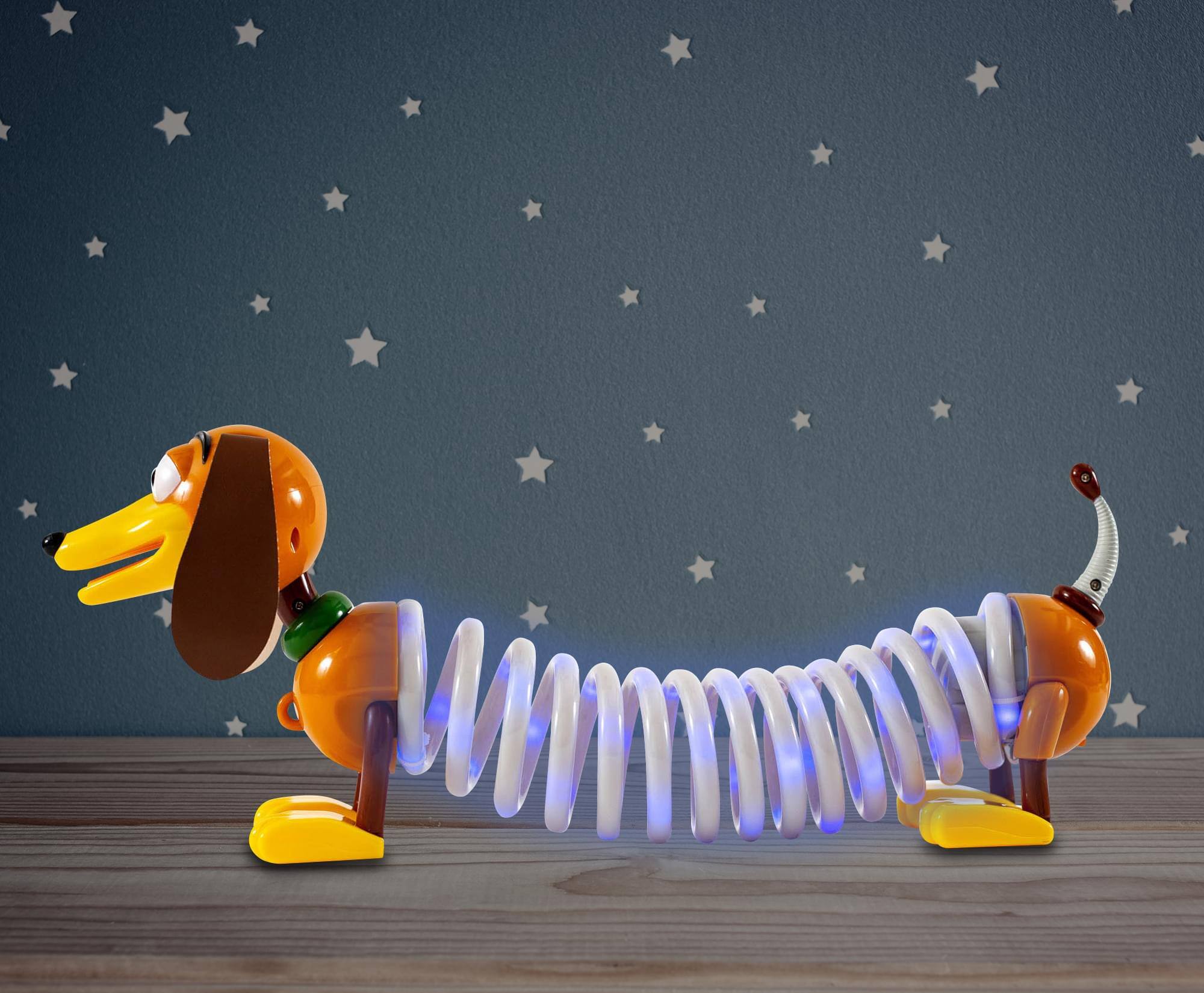Alt View 1. Disney - Disney Pixar Toy Story Slinky Dog Mood Light | Slinky Dog Mood Lamp | 12 Inches - Brown.