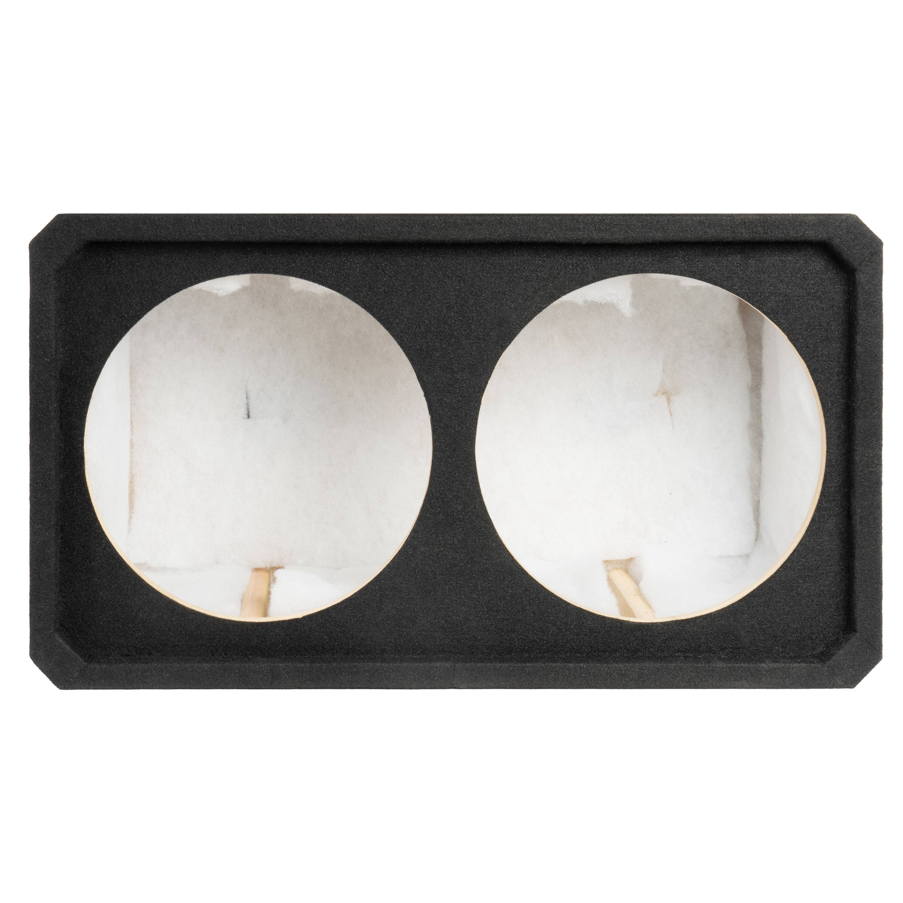 Angle. NVX - NE122S Dual 12" Sealed 3/4" MDF Subwoofer Enclosure.
